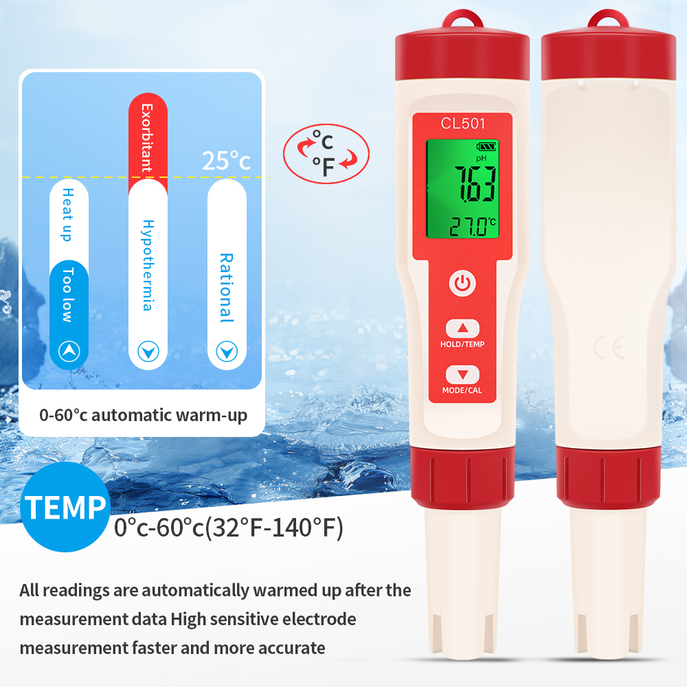 PH/CL2/H2/ORP/Temperature Mete - Marine Aquarium Water Testing review and price