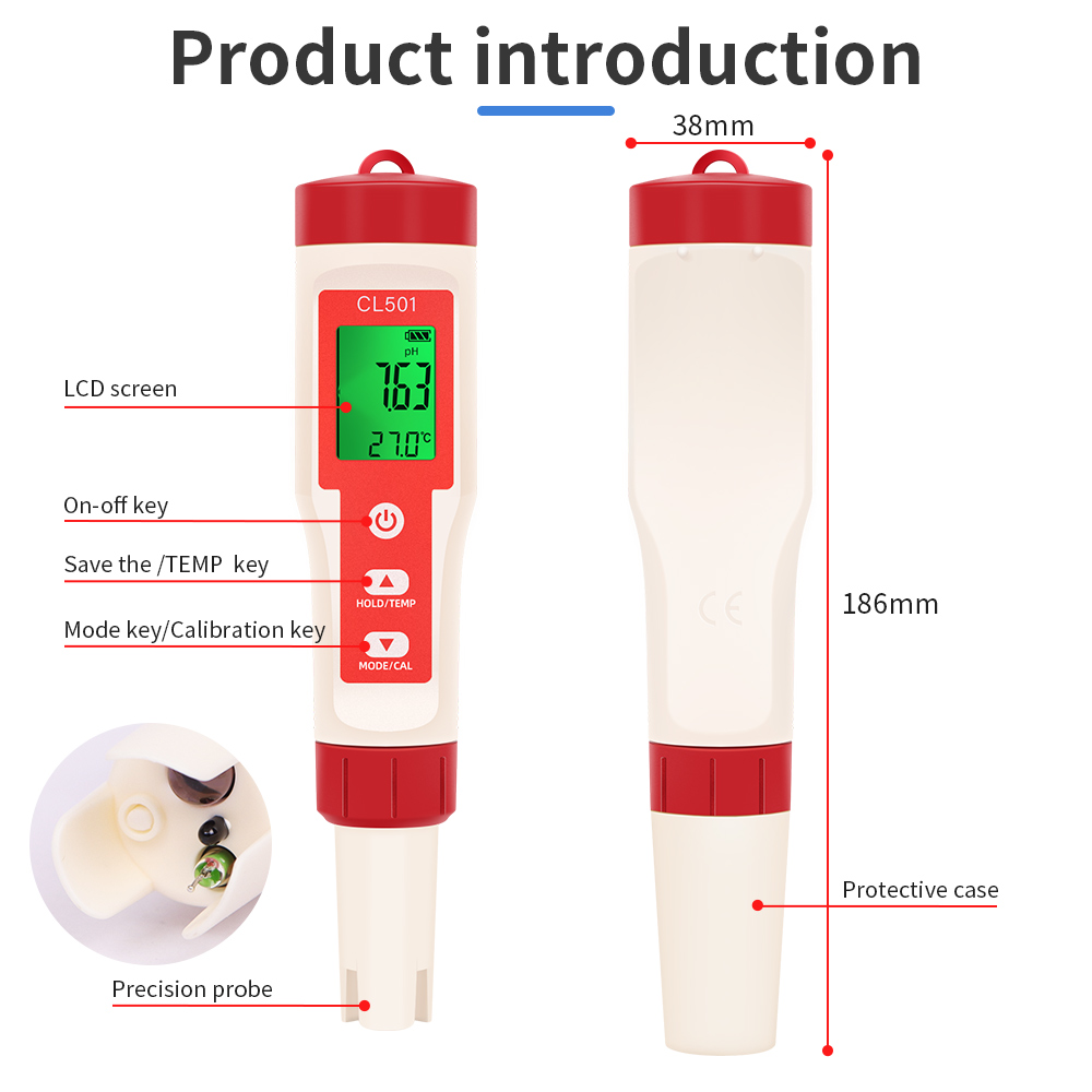 PH/CL2/H2/ORP/Temperature Mete - Marine Aquarium Water Testing review and price