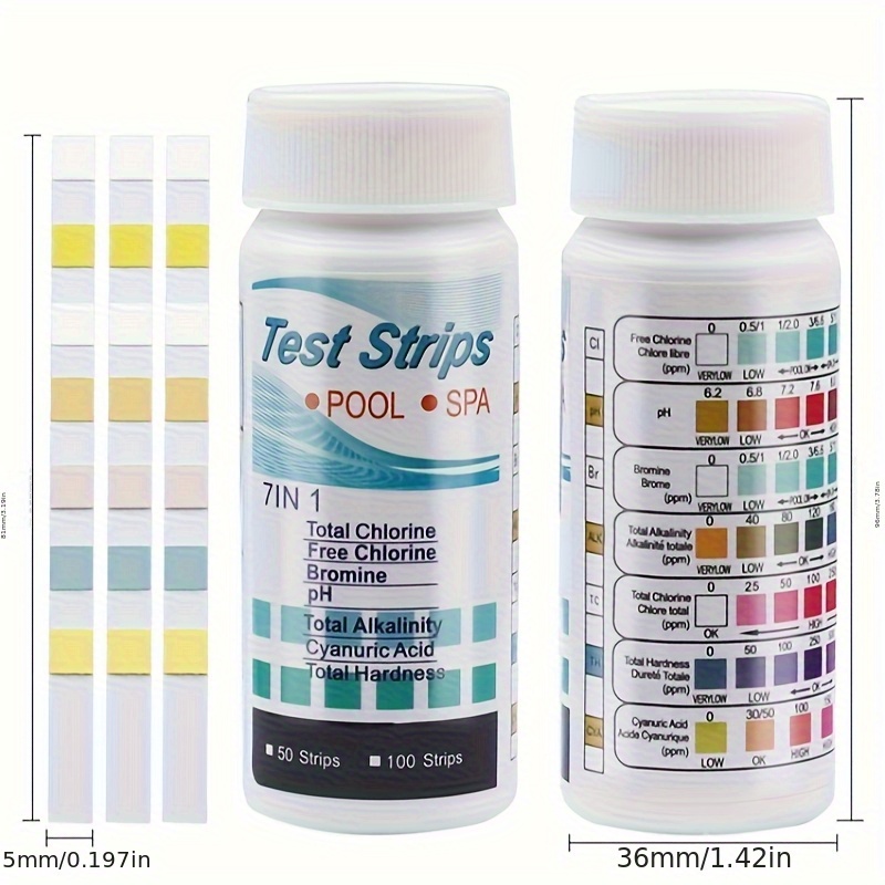 7-in-1 50/100pcs Swimming Pool - Marine Aquarium Water Testing review and price